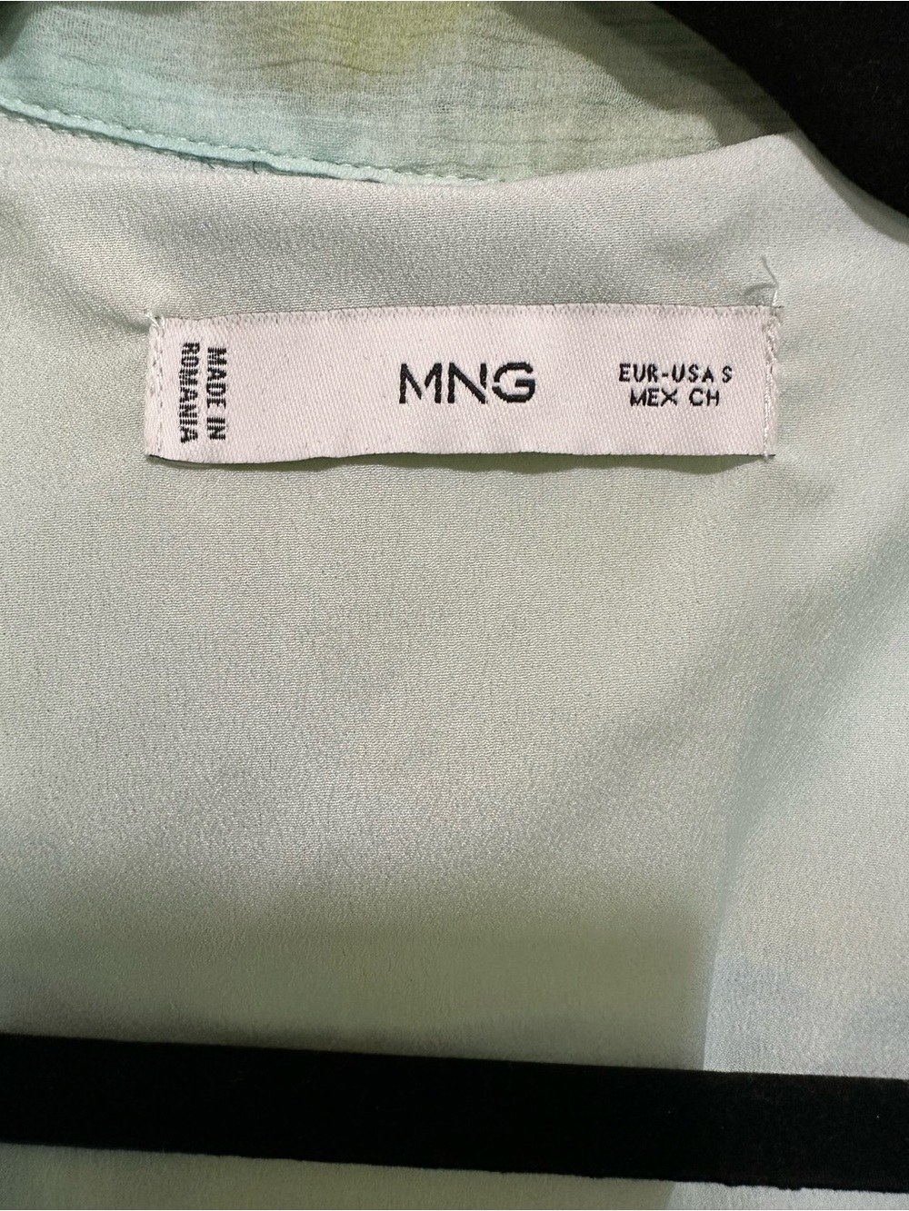 Mango Aqua and Green Floral Tie-Waist Maxi Dress - Picture 3 of 5
